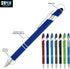 2-in-1 Stylus Ballpoint Pen for Touch Screens - Universal Pens for iPad, iPhone, Android - Multi-Use Ballpoint Tip