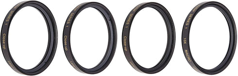 Vivitar +1 +2 +4 +10 Close-Up Macro Filter Set with Pouch (58mm)