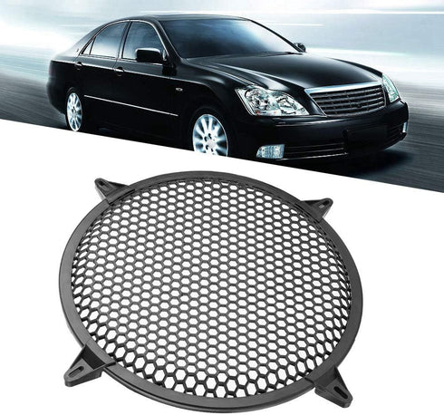 KIMISS SubWoofer Plastic Mesh Cover, Car Audio Cover Speaker Modification Cover, Car Speaker Grill 12 Guard 12inch