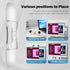 USB Speakers for Desktop Monitor, Single USB Desktop PC Speaker with Loud Sound, Volume Control, White