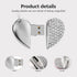 Kayllesine 2.0 64, USB Flash Drive,Cute Romantic Heart Shape USB Memory Stick,Thumb Drive for Photos, Music, Files