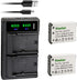 Kastar 2-Pack LB-070 Battery & LTD2 USB Charger for Kodak Pixpro AZ901, S1, MN67Z Cameras
