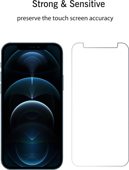 Ailun Tempered Glass Screen Protector for iPhone 12 Pro Max 2020, 6.7 Inch, 3 Pack, Case Friendly.