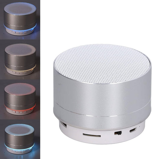 FTVOGUE Portable Bluetooth Speaker, Colorful Subwoofer LED Wireless Speaker Gifts for Kids, Teen, Girls, Boys, Women