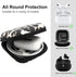 Earbud Case, Headphone Organizer Bag, Hard EVA Shockproof Cover with Carabiner Clip for AirPods Pro and Galaxy Buds