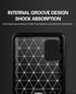 MAIKEZI Soft TPU Slim Fashion Anti-Fingerprint Phone Case Cover for Samsung Galaxy A51 4G (Black Brushed TPU)