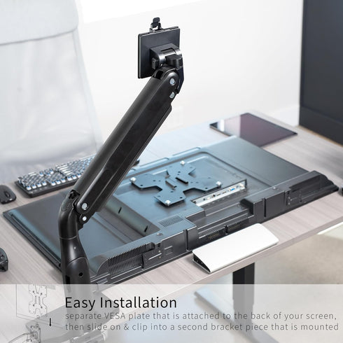 VIVO Large Adapter VESA Mount Quick Release Bracket Kit - Stand Attachment and Wall Mount Removable VESA Plate for LCD