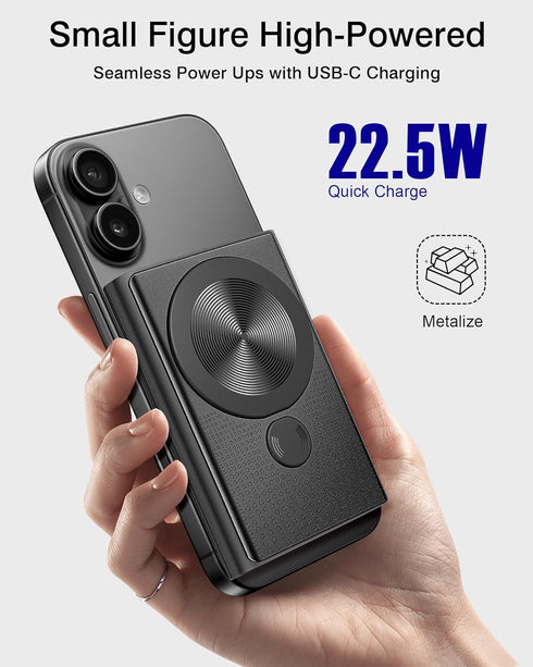 Kesguar 10000mAh 22.5W Pack 17/16/15/14/13/12 Magnetic Portable Charger - PD Super Fast Charging Wireless Power Bank