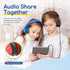 EarFun 2Packs Kids Headphones Wired with Microphone, 85/94dB Volume Limit, Portable Headphones for School/Tablet