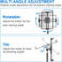 JUBOR 63" 360 4.7" 13.5" iPad Tripod Stand, Height Adjustable Tripod for Tablet, Rotation Tablet Floor Stand Mount