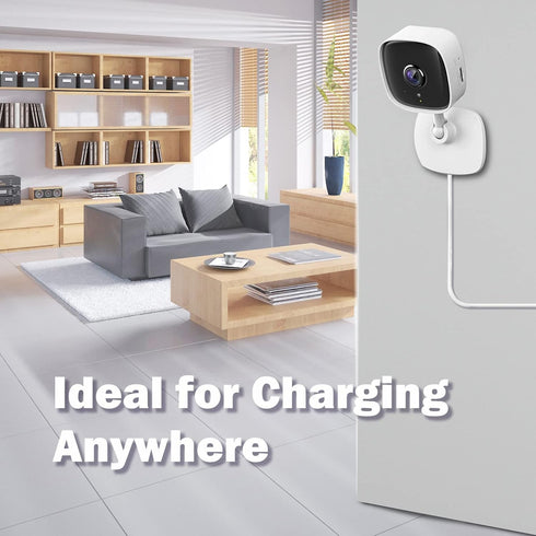 16.4ft Power Extension Cable for Wyze Cam, YI Camera, Nest Cam, Blink, USB to Micro USB Charging and Data Sync Cord