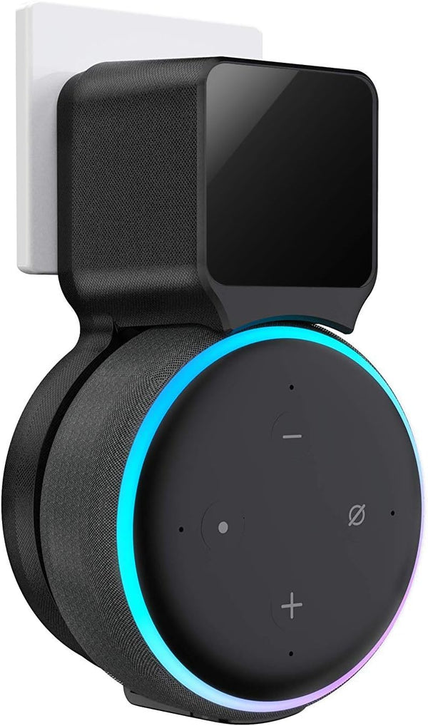 Maxonar Echo Dot Wall Mount Holder, Space-Saving Accessories for 3rd Generation Dot Smart Speakers, Built-in Cable