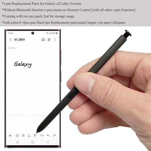 (2pcs Pen Pack) Galaxy S22 Ultra Replacement s Pen, Stylus Pen for Samsung Galaxy S22 Ultra (5G) S908E