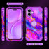 Casetego 17 17 6.3 inch,Purple for iPhone Case,Three Layer Heavy Duty Sturdy Shockproof Protection Full Rugged Hard