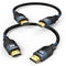 8K HDMI 2.1 Cable 0.5FT6Inch2-Pack, Ultra High Speed 48Gbps HDMI Cord, Support