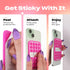 OCTOBUDDY 2.6 3.9, Mirror - OG Suction Cup Phone Mount - Silicone Suction Grip Mobile Holder with Built-in Mirror
