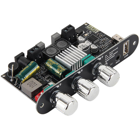 AITRIP 2Pcs ZK-1001U 100W 9-24V Mono Amplifier Board with TWS,Mini Audio Amps with Boost with Power Output, Treble