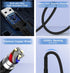 3.5mm 3FT PS5 PS4 USB to Audio Aux Cable, USB Male to AUX Male Jack Adapter TRS Stereo Braided Audio Cord