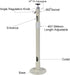 VideoSecu 1/4 20 MCB24 1XS Security Camera Wall Ceiling Mount Bracket Stand Tilt Swivel Mounting Device for Some Mini