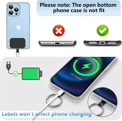 TIHGJHY 2 Pack Phone Lanyard Cell Phone Lanyard Crossbody Adjustable Phone Strap for Use Around the Neck Cell Phone