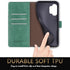 SUANPOT Samsung Galaxy S10+/S10 Plus Wallet Case, RFID Blocking Credit Card Holder, PU Leather Flip Folio Cover (Sea