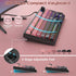 BlueFinger 98 RGB Gaming Keyboard, Keys USB Wired Keyboard with Rainbow Backlit, Volume Knob & Screen, Quiet Typing