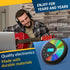 KLIM MP3 Discover with Headphones - Portable CD Player Walkman with Long-Lasting Battery - New - Radio FM - Compatible