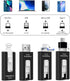 USB Flash Drive 512GB, External Data Storage Thumb Drive Compatible with Phone, Pad, Android, PC (Black)