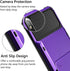 Vofolen Case for iPhone Xs Max, Wallet ID Slot, Credit Card Holder, Scratch Resistant Dual Layer Protective Cover
