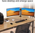 35MM 13-32Inches, 22.0 lbs, 75-100mm MD8411DB Pholiten Single Monitor Arm, Gas Type Display Arm, Double Articulated