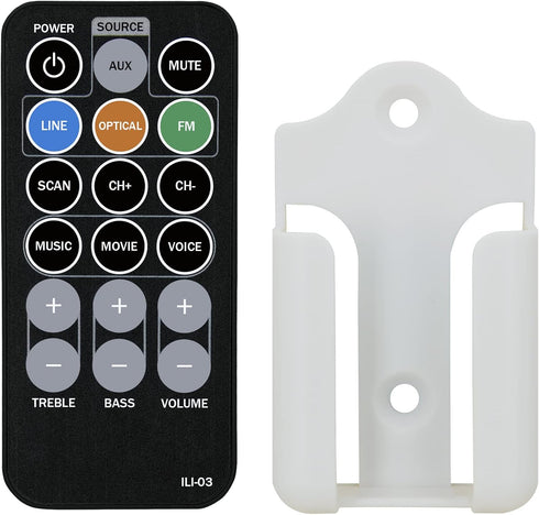 Replacement Remote Control for iLive ITB153B IT302 IT202B IT302B ITB382B ITB382-EB HD Bluetooth Sound Bar Soundbar Speaker Audio System