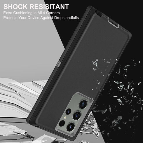 Shop Samsung Galaxy S22 Ultra Case: Military Grade Shockproof, Drop Proof, Dust Proof + 2 Self Healing TPU Protectors