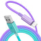 MFi Certified Lightning Cable 3.3ft for iPhone - Nylon Braided Charging Cord, Lightning to USB A, Blue.