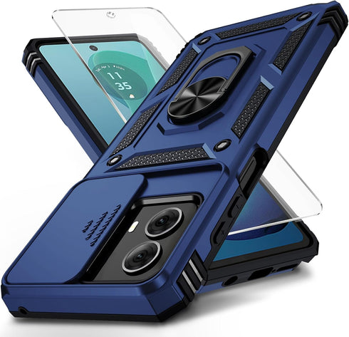 Weycolor 10 FT Military Grade Drop Protection Case for Moto G Power 5G 2024, with Camera Lens Cover & HD Screen