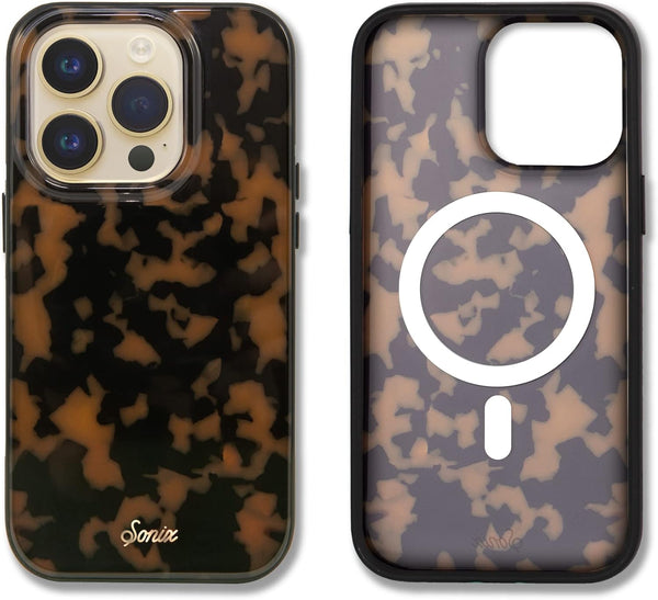 Sonix Case for iPhone 14 Pro - Compatible with MagSafe - 10ft Drop Tested - Tortoiseshell (Brown Tort)