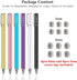 StylusHome Stylus Pens for Touch Screens (6 Pcs) - 2 in 1 Fiber Tips Capacitive Stylus with 12 Extra Tips