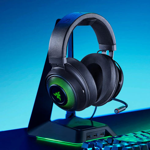 Kraken Replacement Ear Pads Cushions, Cooling-Gel Earpads for Razer Kraken Pro V2, Made of Premium Mesh Fabric & Memory