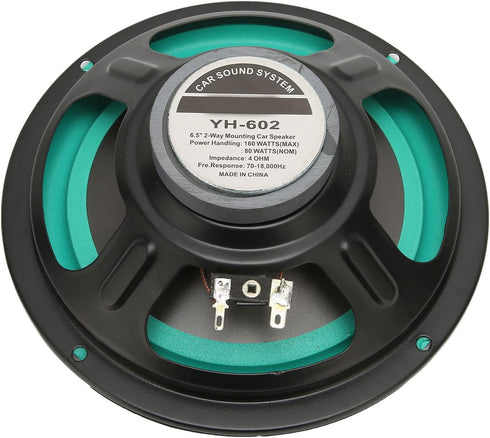 6.5in Car Audio Subwoofer Speaker, 160W High Power Bass Surround Sound System, 93 DB, 4 Ohm