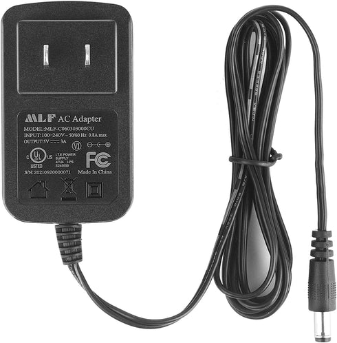 Security-01 5V 3A DC Power Supply Adapter, AC 100V-240V to DC 5 Volt 3Amp Power Cord for Security Camera, Baby Monitor