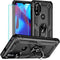 Moto G Pure Phone Case, Moto G Power 2022 Case with HD Screen Protector, Military Grade Protective Cases with Ring,