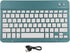 Zunate Ultra Slim Bluetooth Keyboard, Multi-Device Portable Lightweight Keyboard for Tablet, Computer, and Phone