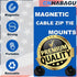25LBS 6 Magnet Zip Tie Mount Magnetic Zip Ties Mount Strong Multipurpose Wire Cable Holder Mount Wire Clips Management