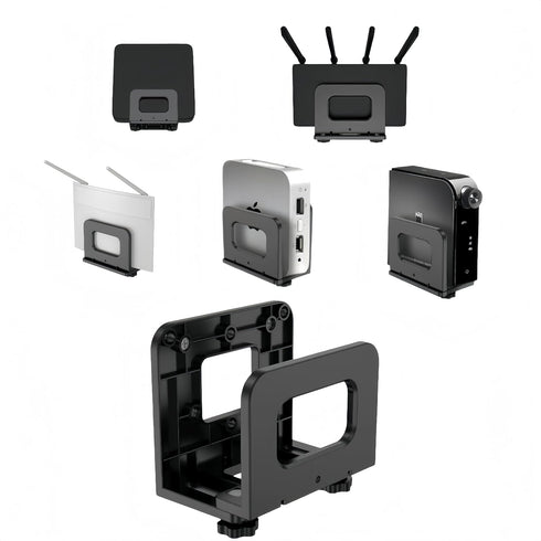 RUDDLIN Cable Box Mount, Adjustable Wall Mount Holder Fits Small and Narrow Devices,