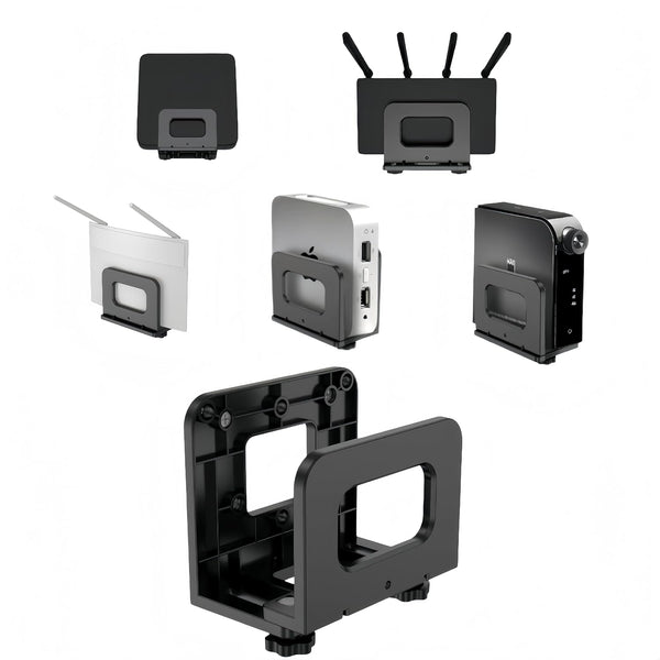 RUDDLIN Cable Box Mount, Adjustable Wall Mount Holder Fits Small and Narrow Devices,