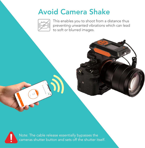 Foto&Tech 2.5mm C1 Remote Control Shutter Release Cable Cord, Compatible with Miops Trigger and Canon Rebel T8i, T7i,