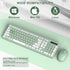 RECCAZR 2.4GHz Wireless Keyboard and Mouse Combo, Full-Sized Wireless Keyboard and Adjustable DPI Mouse, USB Receiver