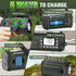 PRUNUS 924 10000mAh Hand Crank Radio, NOAA Weather Radio, USB Charging, Torch & Reading Light, Camping