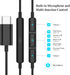 HiFi Stereo USB C Headphones for Samsung S24 S23 S22 Ultra, iPhone 15 Pro Max, Galaxy Z Flip, OnePlus - Wired Earbuds