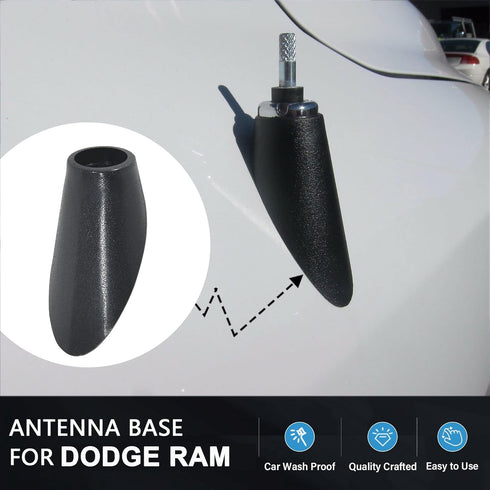 Anina Antenna Base Adapter Mount for Dodge Ram 1500 2500 3500 4500 5500 (2009-2018)