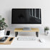 Beautiful Wooden Monitor Stand for Desk - Sturdy Stand Rises Your Monitor to the Perfect Ergonomic Level - Sleek